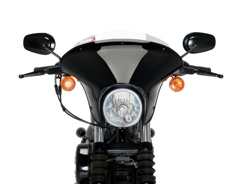 Puig Batwing Sport Screen In Clear for Harley Davidson Sportster 883 Iron XL883N (09-22)