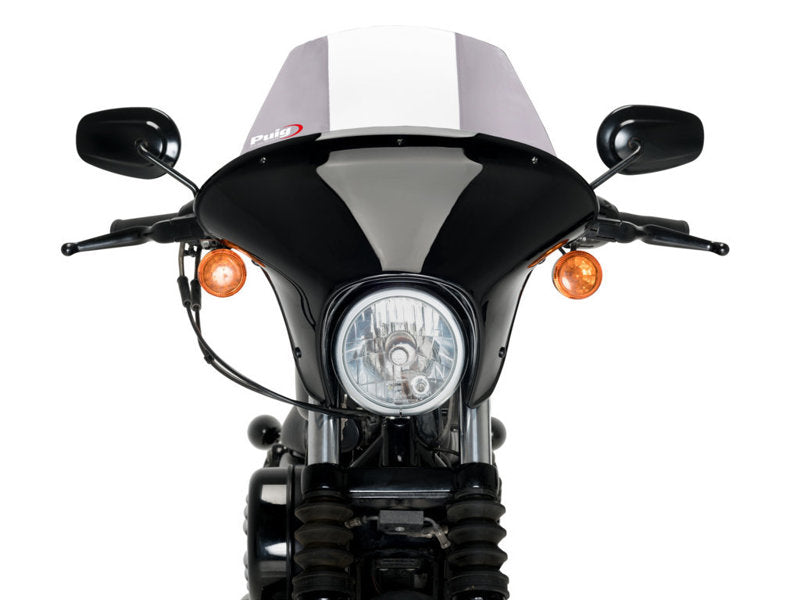 Puig Batwing Touring Screen In Clear for Harley Davidson Sportster 883 Iron XL883N (09-22)
