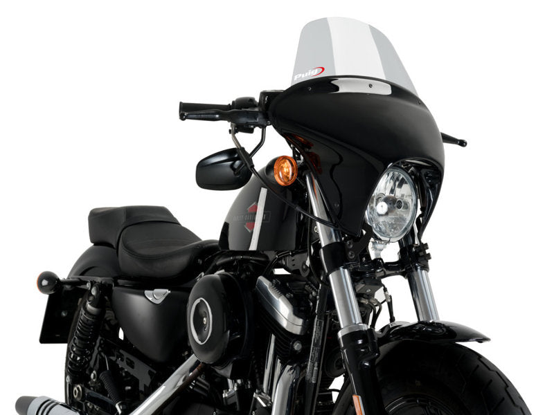 Puig Batwing Touring Screen In Clear for Harley Davidson Sportster Forty Eight XL1200X (15-20)
