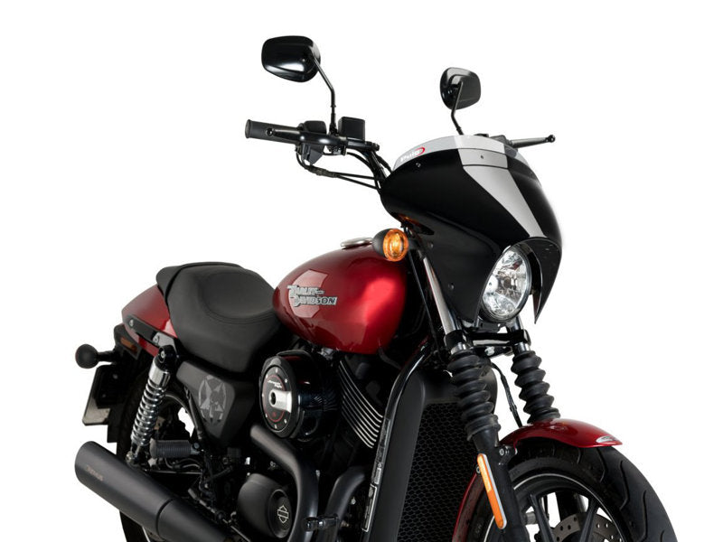 Puig Batwing Sport Screen In Clear for Harley Davidson Street 750 XG750 (15-21)