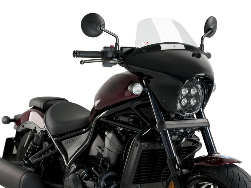 Puig Batwing Touring Screen In Clear for Honda CMX1100 Rebel (21-25)