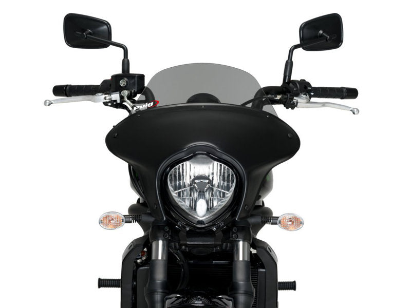 Puig Batwing Touring Screen In Clear for Kawasaki Vulcan 650 S (15-25)