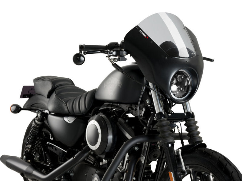 Puig Dark Night Screen In Light Smoke for Harley Davidson Sportster 883 Iron XL883N (09-22)