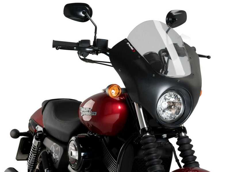 Puig Dark Night Screen In Light Smoke for Harley Davidson Street 750 XG750 (15-21)