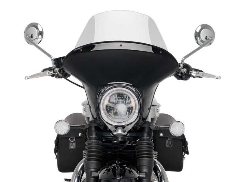 Puig Batwing Touring Screen In Clear for Triumph Bonneville Speedmaster (18-25)