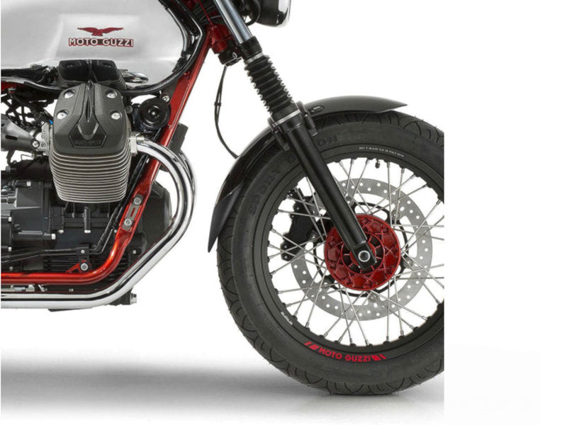 Puig Front Mudguard Extender In Black for Moto Guzzi V7 Stone Ten (24-25)