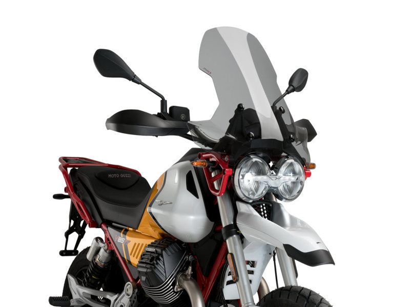Puig Touring Screen In Clear for Moto Guzzi V85 TT Travel (19-23)