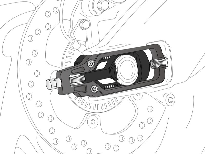 Puig Chain Tensioner In Black for Yamaha MT-09 (21-25)