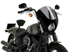 Puig Dark Night Screen In Light Smoke for Harley Davidson Softail Street Bob FXBB (21-24)