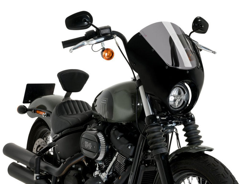Puig Dark Night Screen In Light Smoke for Harley Davidson Softail Street Bob FXBB (21-24)