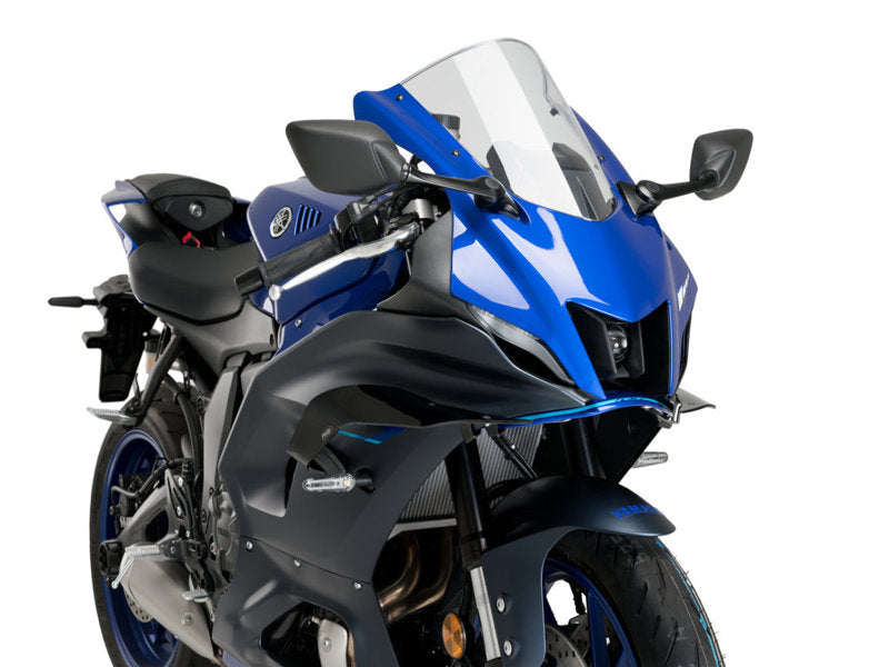 Puig Racing Downforce Spoilers In Matt Black for Yamaha YZF R7 (22-25)
