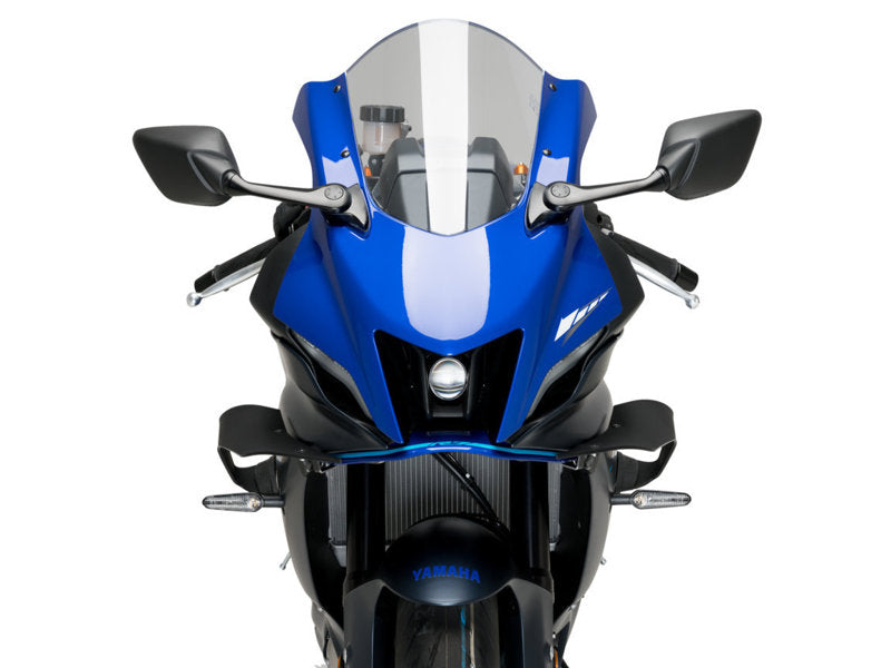 Puig Racing Downforce Spoilers In Matt Black for Yamaha YZF R7 (22-25)