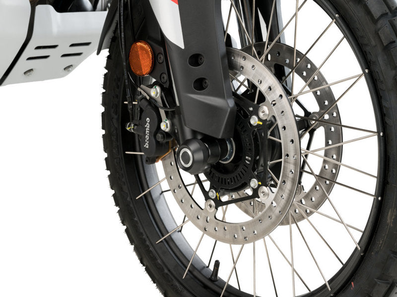 Puig Front Fork Protector In Black for Aprilia Tuareg 660 (22-25)