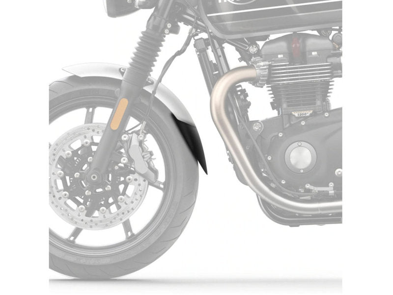 Puig Front Mudguard Extender In Black for Triumph Speed Twin 900 (23-24)