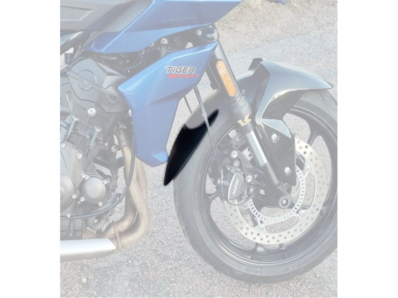Puig Front Mudguard Extender In Black for Triumph Tiger 660 Sport (22-25)
