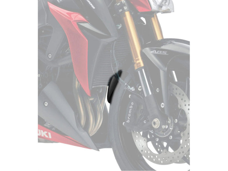 Puig Front Mudguard Extender In Black for Suzuki GSX S 1000 (21-25)
