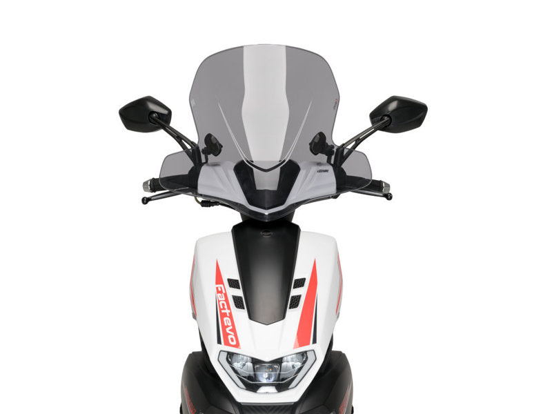Puig City Touring Screen In Light Smoke for Keeway Fact Evo 125 (21-25)