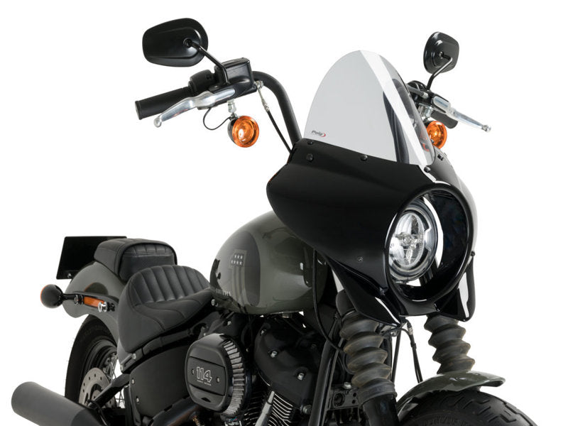 Puig Mirage Touring Screen In Clear for Harley Davidson Softail Street Bob FXBB (21-24)