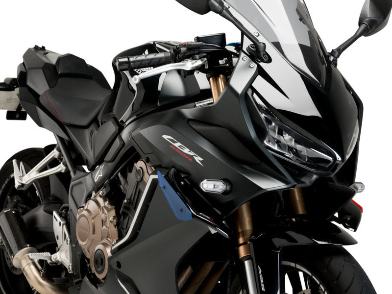 Puig Sport Downforce Spoilers In Black for Honda CBR650 R (21-23)
