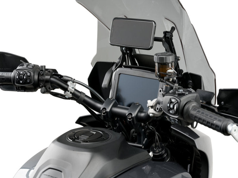 Puig Screen Reinforcement Supports In Black for Harley Davidson Pan America 1250 (21-24)