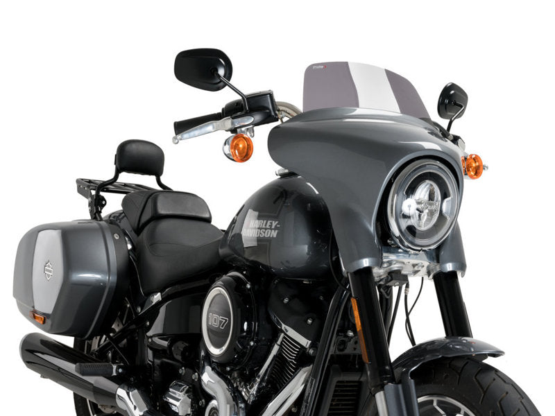 Puig Batwing Sport Screen In Clear for Harley Davidson Softail Sport Glide FLSB (18-24)