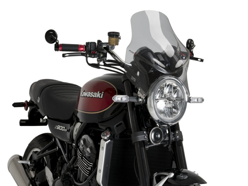 Puig Top Screen In Light Smoke for Kawasaki Z900 RS (18-25)