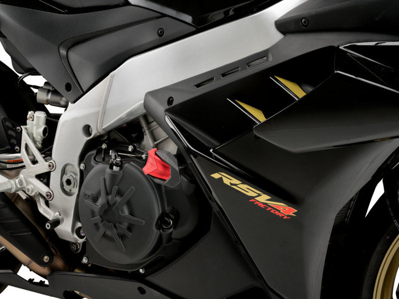 Puig R19 Frame Sliders In Black for Aprilia RSV4 Factory (21-24)