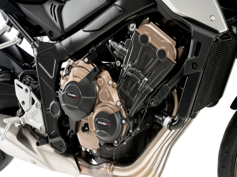 Puig Engine Guard In Black for Honda CB650 R Neo Sports Cafe (21-23)