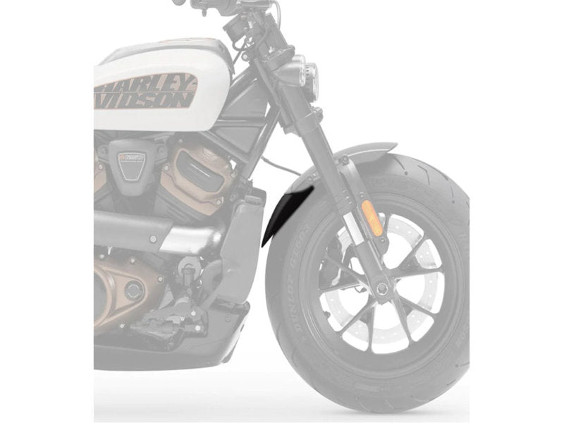 Puig Front Mudguard Extender In Black for Harley Davidson Sportster S RH1250S (21-24)