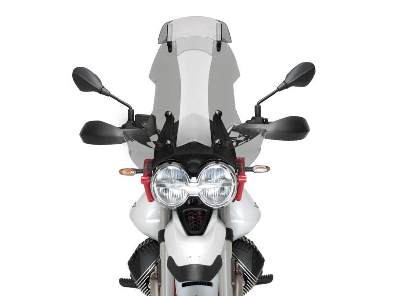 Puig Touring Screen With Extender In Clear for Moto Guzzi V85 TT Travel (19-23)