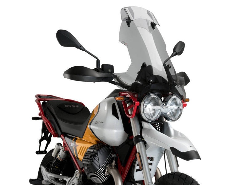 Puig Touring Screen With Extender for Moto Guzzi V85 Evocative Graphics (21-23)
