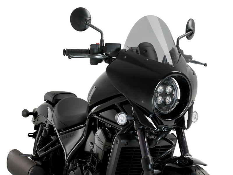 Puig Mirage Touring Screen In Clear for Honda CMX1100 Rebel DCT (21-25)