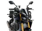 Puig Naked Front Downforce Spoilers In Matt Black for Yamaha MT-10 SP (22-25)