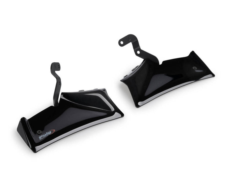 Puig Naked Front Downforce Spoilers In Matt Black for Yamaha MT-10 SP (22-25)
