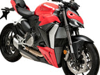 Puig Naked Downforce Spoilers In Matt Black for Ducati Streetfighter V2 (22-24)
