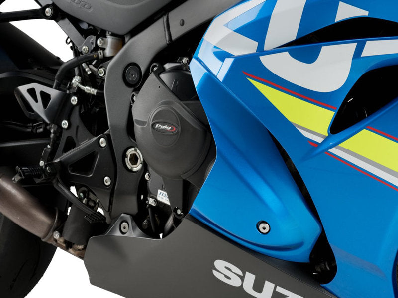 Puig Track Engine Cover In Black for Suzuki GSX R 1000 R (17-21)