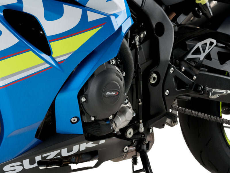 Puig Track Engine Cover In Black for Suzuki GSX R 1000 (17-21)