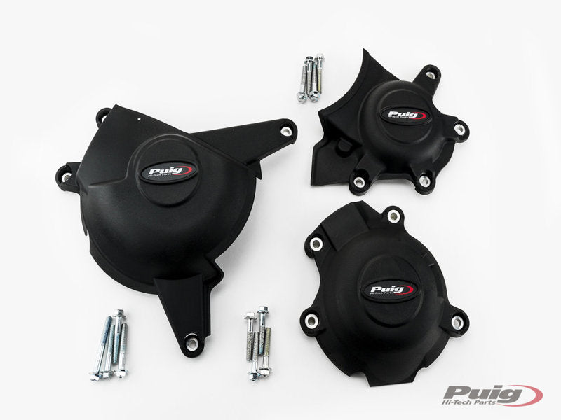 Puig Track Engine Cover In Black for Suzuki GSX R 1000 R (17-21)