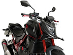 Puig Naked Front Downforce Spoilers In Matt Black for Honda CB750 Hornet (23-24)