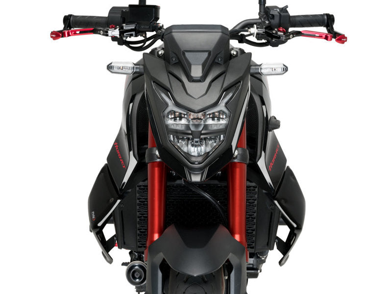 Puig Naked Downforce Spoilers In Matt Black for Honda CB750 Hornet (23-24)