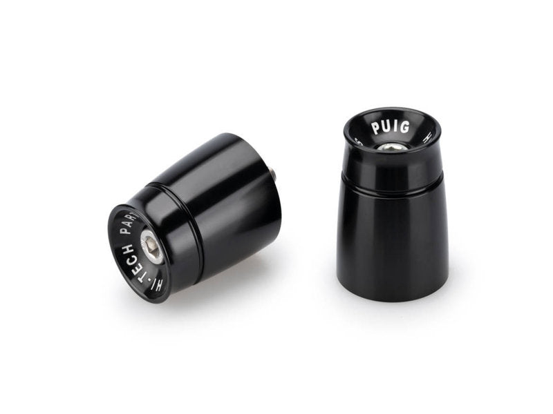 Puig Speed Bar Ends In Black for Benelli Leoncino 800 Trail (22-25)