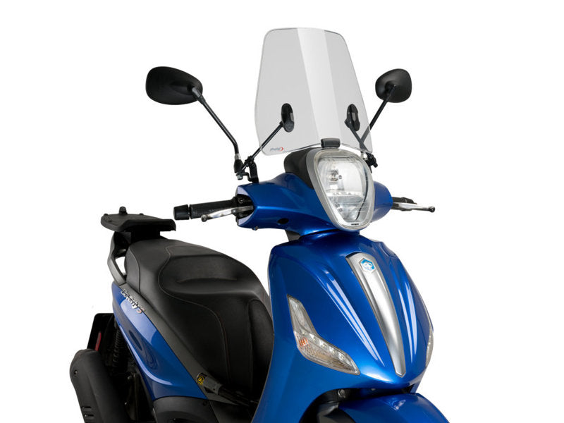 Puig Traffic Screen In Clear for Piaggio Beverly 300 IE (11-21)