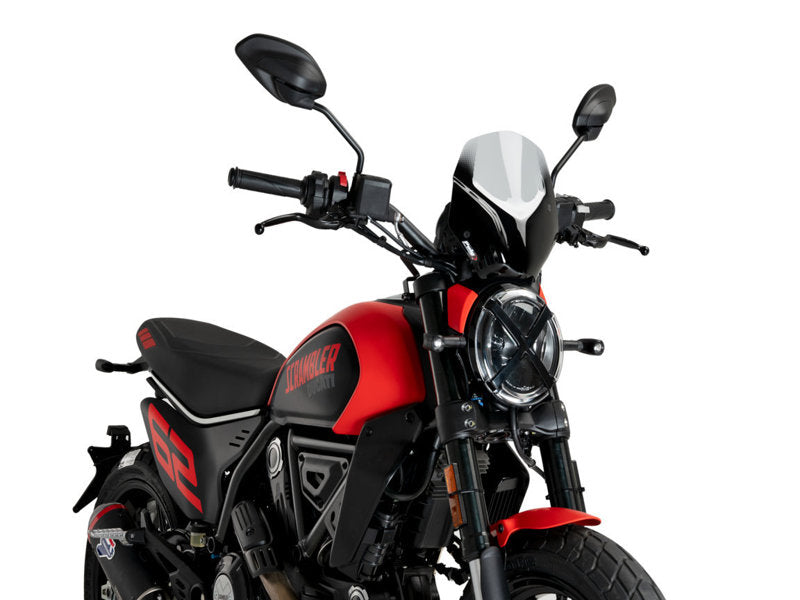 Puig New Generation Sport Screen In Clear for Ducati Scrambler Icon (23-25)