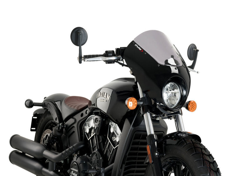 Puig Dark Night Screen In Light Smoke for Indian Scout Bobber (18-25)