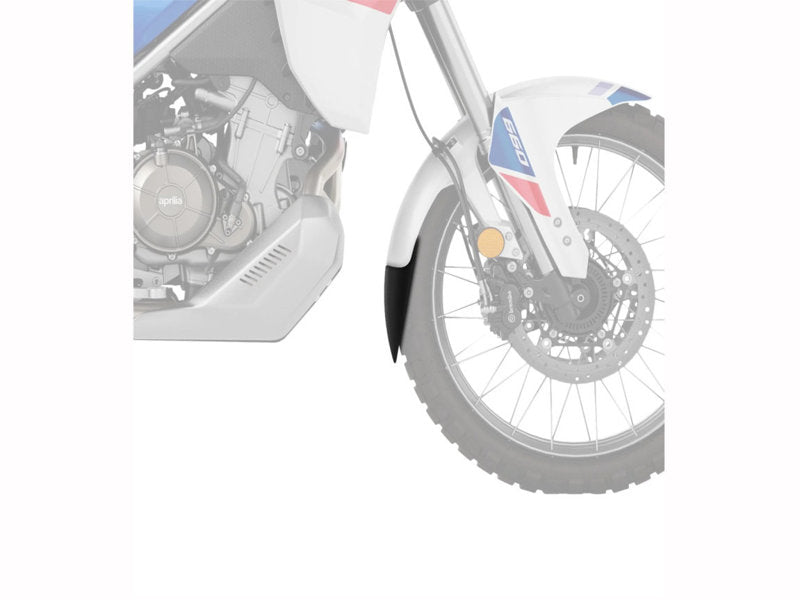 Puig Front Mudguard Extender In Black for Aprilia Tuareg 660 (22-25)
