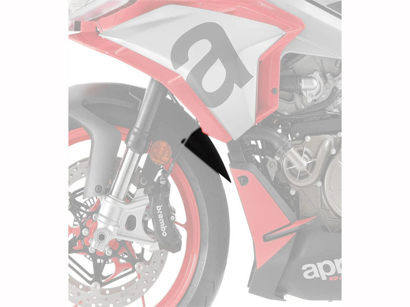 Puig Front Mudguard Extender In Black for Aprilia Tuono 660 (21-25)