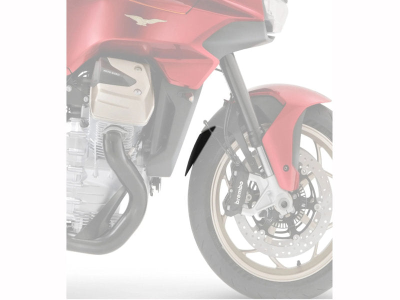 Puig Front Mudguard Extender In Black for Moto Guzzi V100 Mandello (23-25)