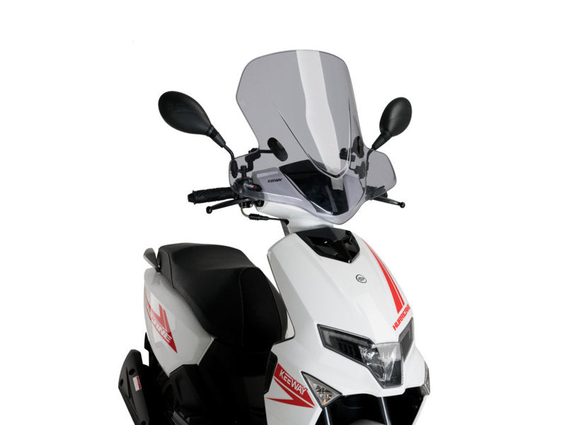 Puig City Touring Screen In Light Smoke for Keeway Hurricane 50 (21-23)