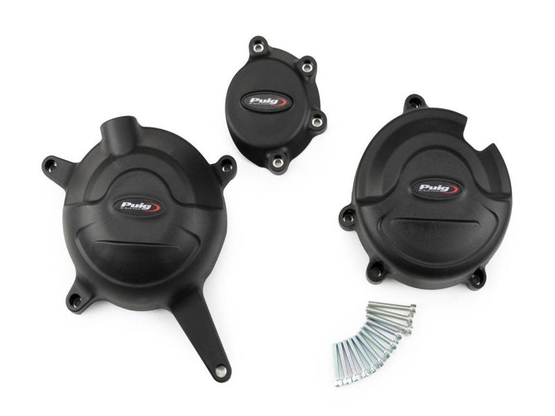 Puig Track Engine Cover In Black for Honda CB500 F (22-24)