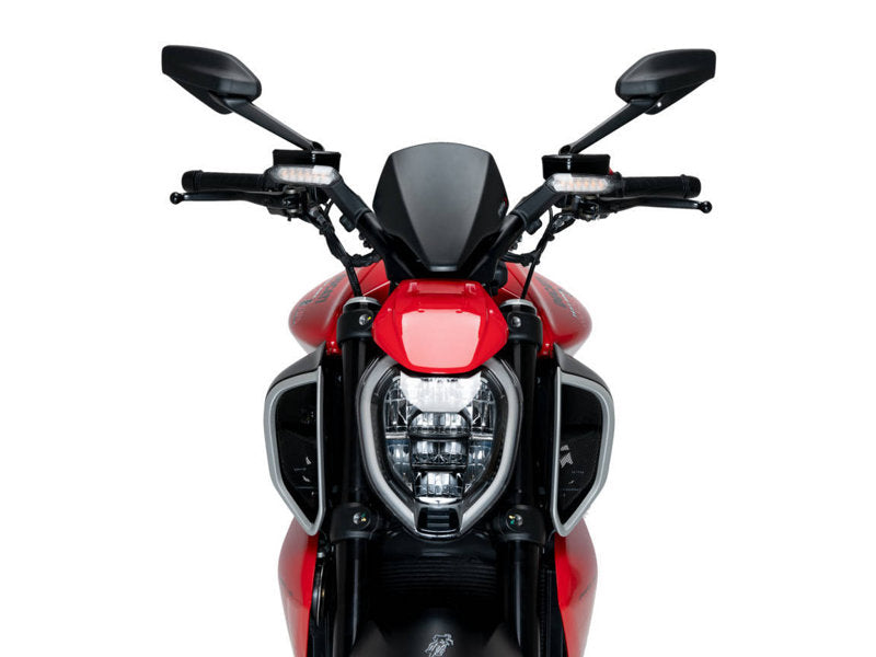 Puig New Generation Sport Screen In Matt Black for Ducati Diavel V4 (24-25)
